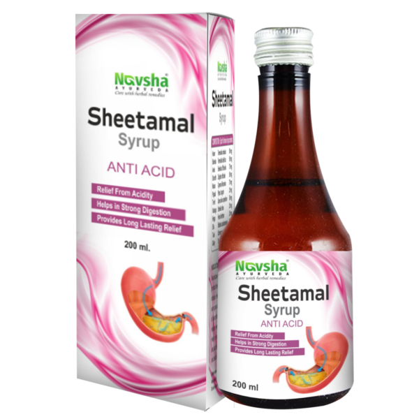 Navsha Sheetamal Syrup for Hyperacidity, Dyspepsia, Flatulence & Acid Reflux